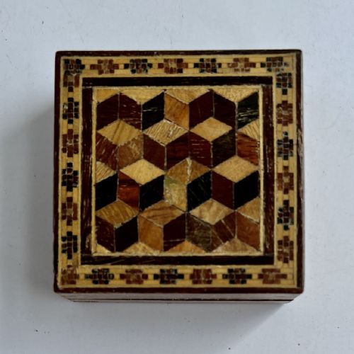Tunbridge Ware Tangram Puzzle box