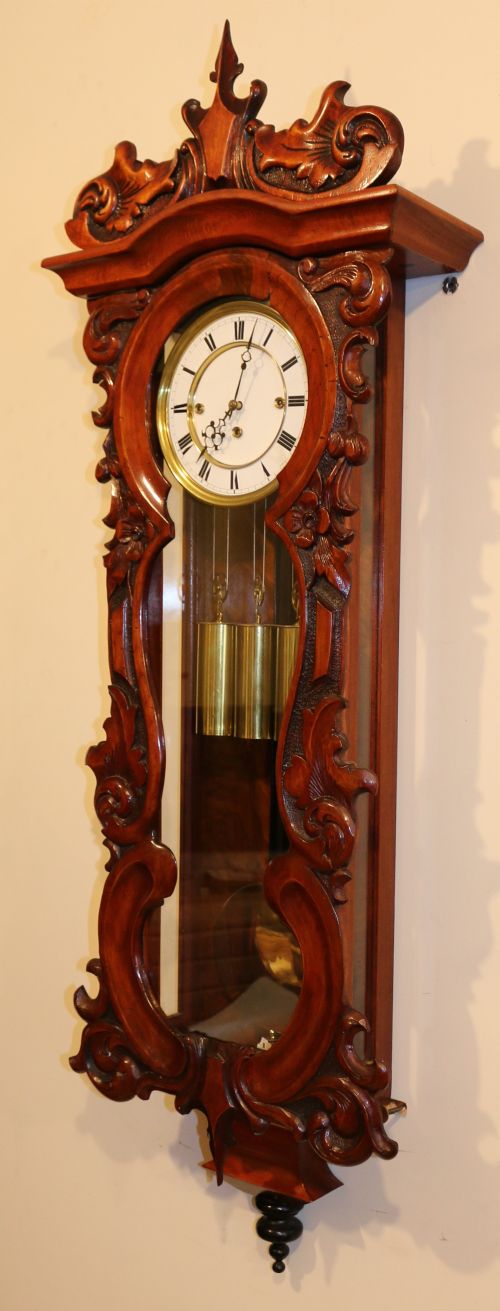 Triple weight Vienna Wall Clock