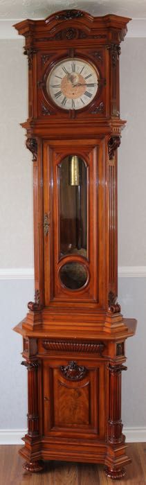 Jon Salfer Austrian Floor standing regulator 2 month clock 1880 WATCH VIDEO