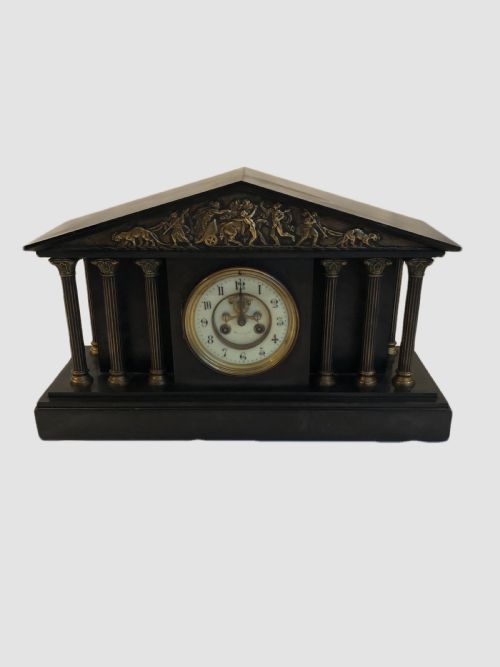 Antique Victorian Quality Marble Mantle Clock