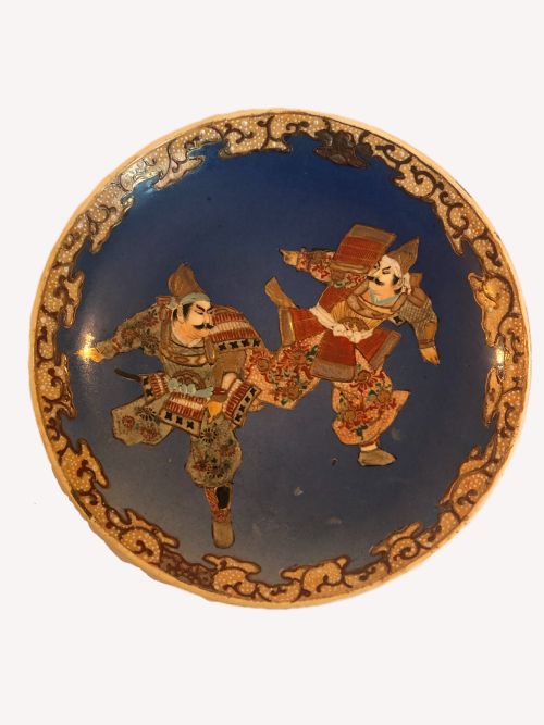 Antique Japanese Quality Hand Painted Satsuma Plate