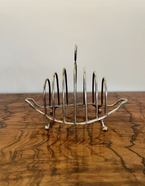 Quality Antique Solid Silver Toast Rack