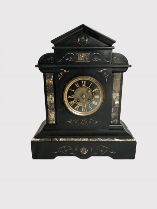 Antique Victorian Quality 8 Day Striking Marble Mantle Clock