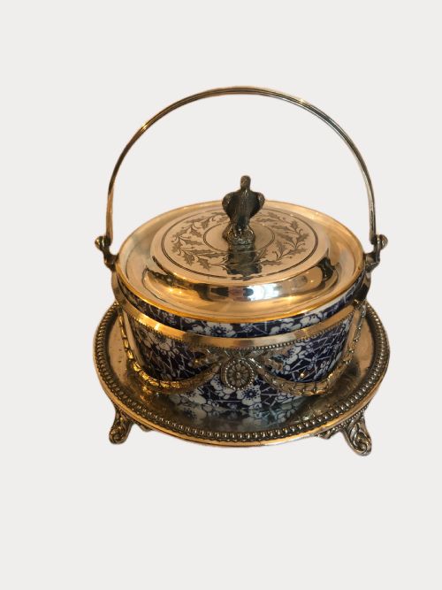 Quality Victorian Silver Plated Ornate Butter Dish