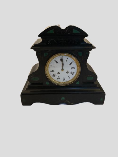 Unusual Antique Victorian Marble Mantle Clock