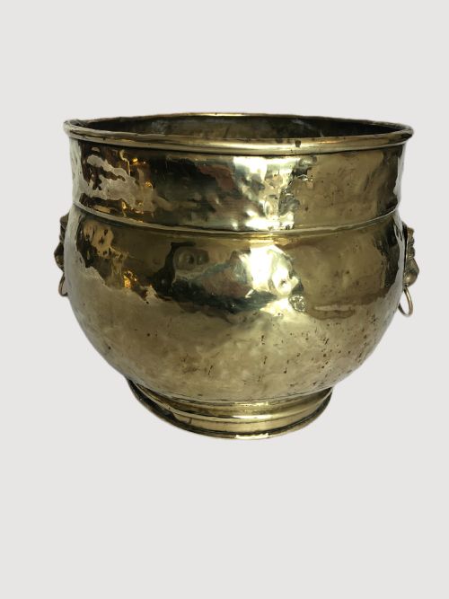 Large Antique Victorian Brass Jardiniere