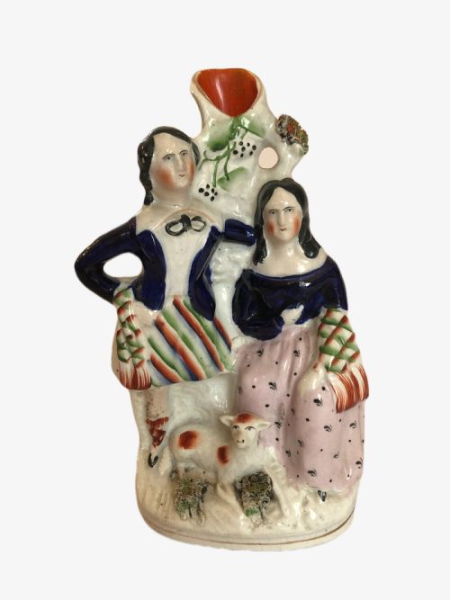 Antique Staffordshire Flat Back Figure