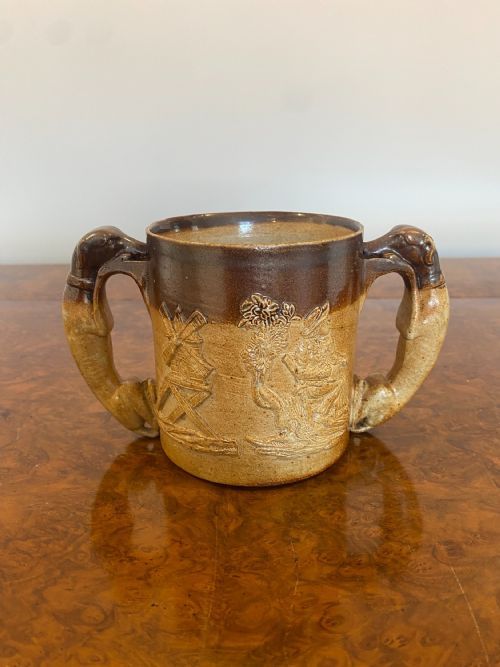 Antique Victorian Quality Doulton Loving Cup