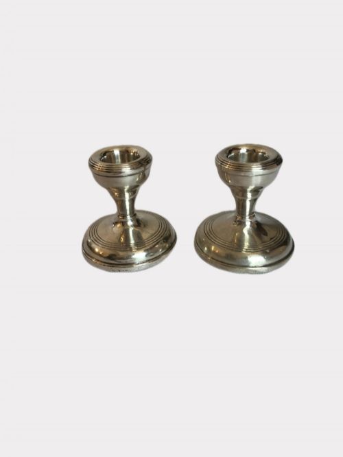 Small Pair of Antique Silver Candlesticks