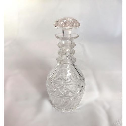 Antique Victorian Quality Cut Glass Decanter