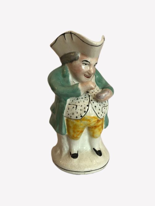 Antique Victorian Staffordshire Toby Jug of Mr Snuff