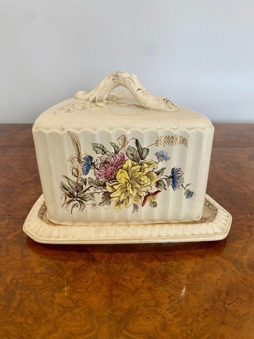 Large Antique Victorian Cheese Dish