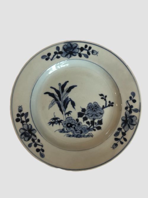 18th Century Blue & White Chinese Plate