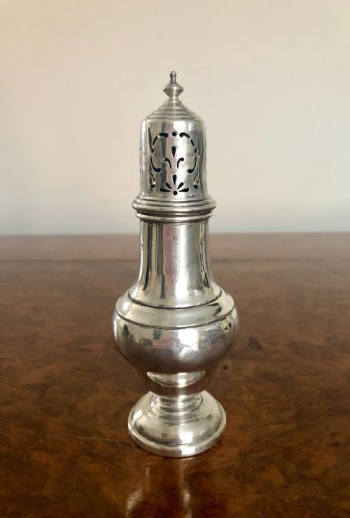 Antique Edwardian Hall Marked Silver Sugar Sifter