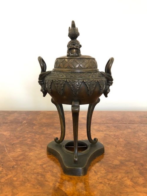 Quality Antique Chinese Bronze Incense Vase