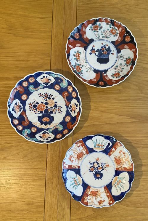 Collection of Three Quality Antique Imari Plates