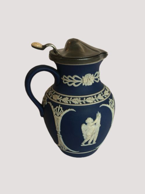 Antique Victorian Wedgwood Jasper Ware Jug