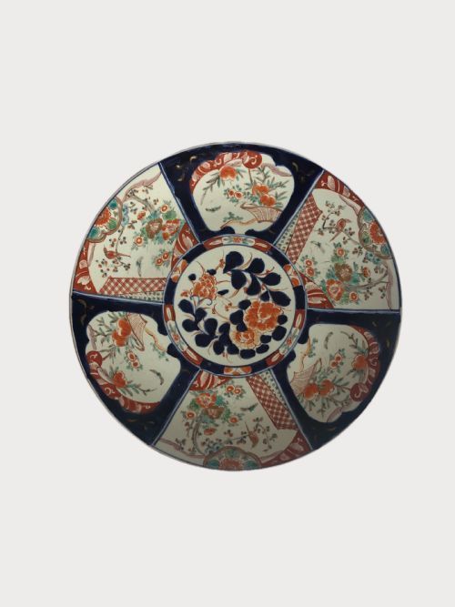 Large Quality Antique Japanese Imari Hand Painted Plate