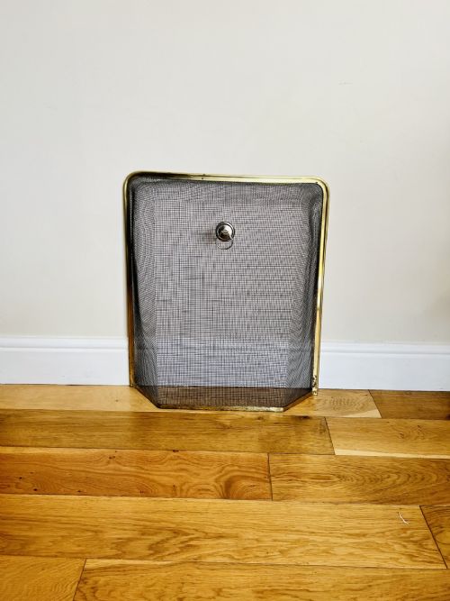 Antique Brass Fire Guard