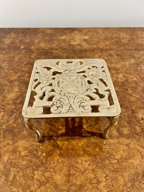Antique Victorian Brass Trivet