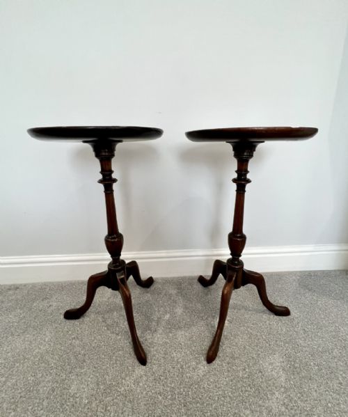 Pair of Quality Mahogany Lamp Tables