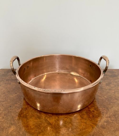 Large Antique George III Copper Pan