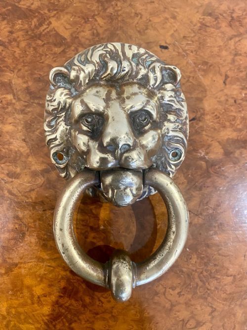 Large Antique Quality Brass Door Knocker