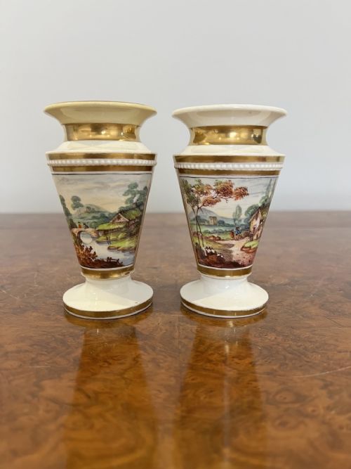 Fantastic Quality Pair of Antique Victorian Spill Vases