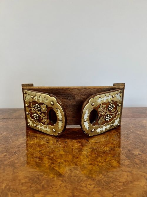 Quality Antique Victorian Brass Mounted Bookend