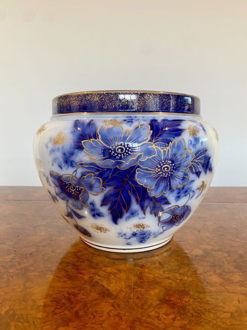 Antique Victorian Quality Hand Painted Jardiniere