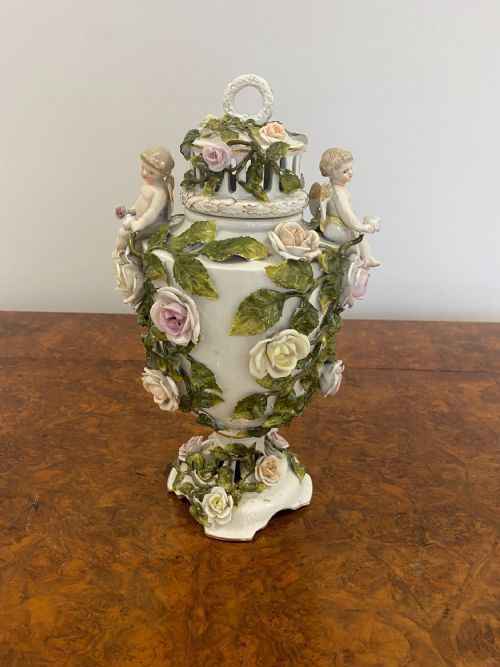 Antique Victorian Quality Continental Porcelain Vase