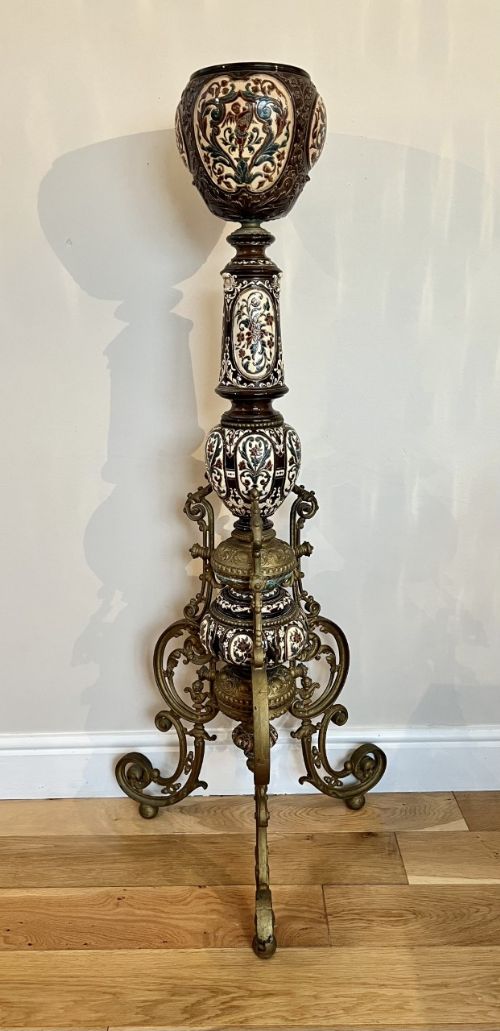 Unusual Large Antique Victorian Quality Continental Jardiniere