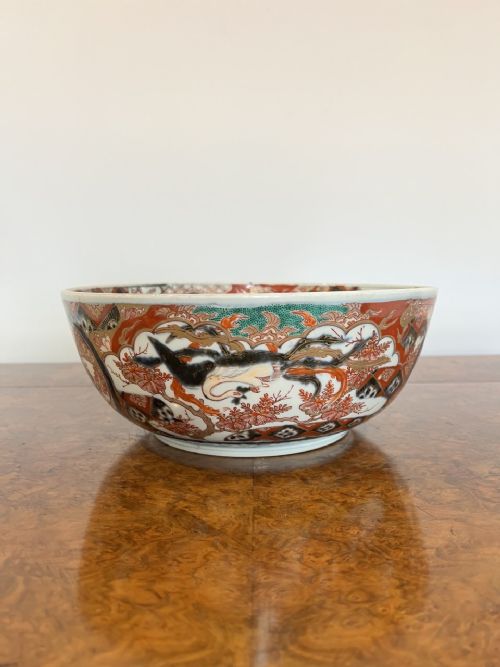 Fantastic Quality Large Antique Japanese Imari Bowl