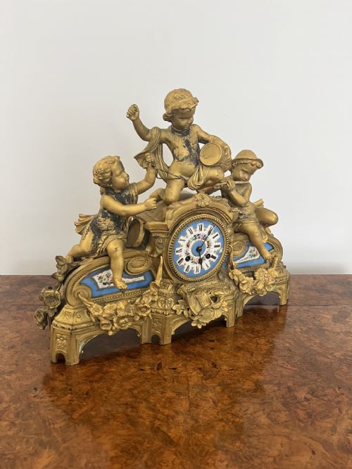 QUALITY ANTIQUE VICTORIAN PHILLIPE H MOUREY FRENCH MANTLE CLOCK - ADDITIONAL PHOTO 3
