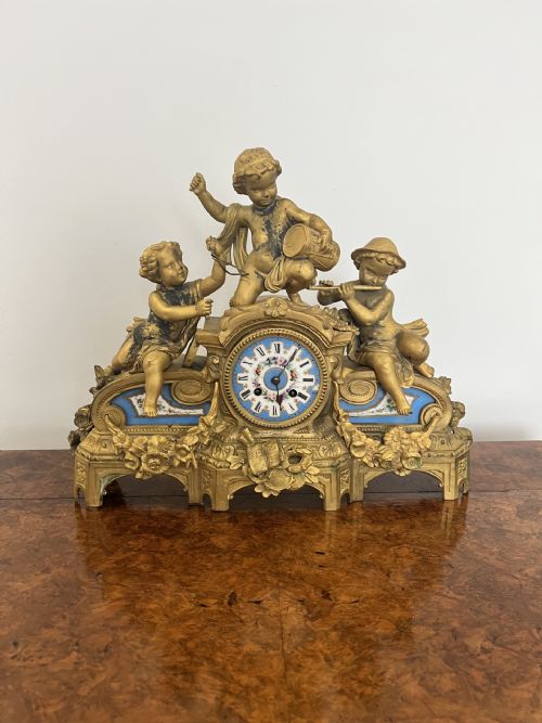 QUALITY ANTIQUE VICTORIAN PHILLIPE H MOUREY FRENCH MANTLE CLOCK - ADDITIONAL PHOTO 2