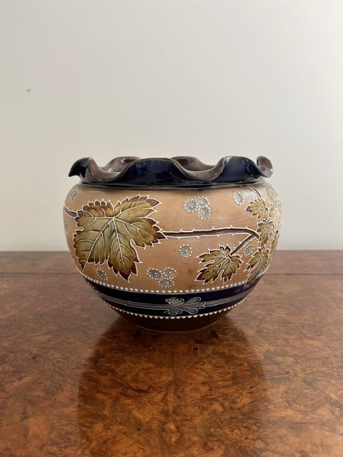 Quality Antique Royal Doulton Jardiniere