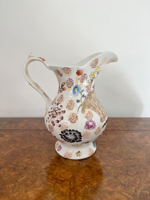 LOVELY ANTIQUE EDWARDIAN JUG AND BOWL SET - ADDITIONAL PHOTO 1