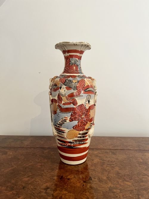 FANTASTIC QUALITY LARGE ANTIQUE SATSUMA VASE