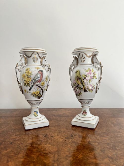 Quality Pair of Antique Porcelain Vases
