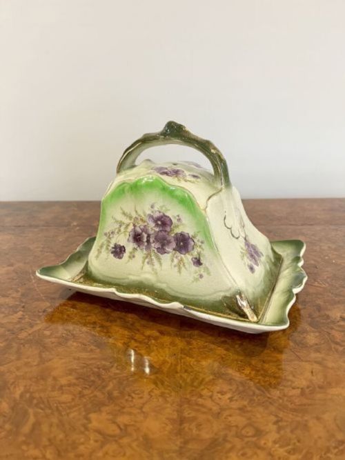 Original Antique Edwardian Cheese Dish and Cover