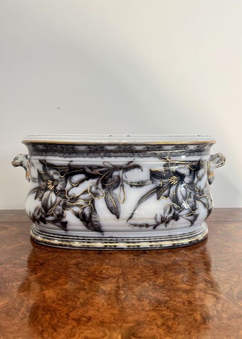 Outstanding Quality Antique Victorian Porcelain Foot Bath
