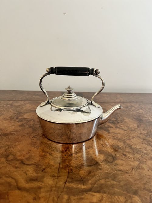 QUALITY ANTIQUE EDWARDIAN FENTON BROTHERS SILVER PLATED SPIRIT KETTLE - ADDITIONAL PHOTO 6