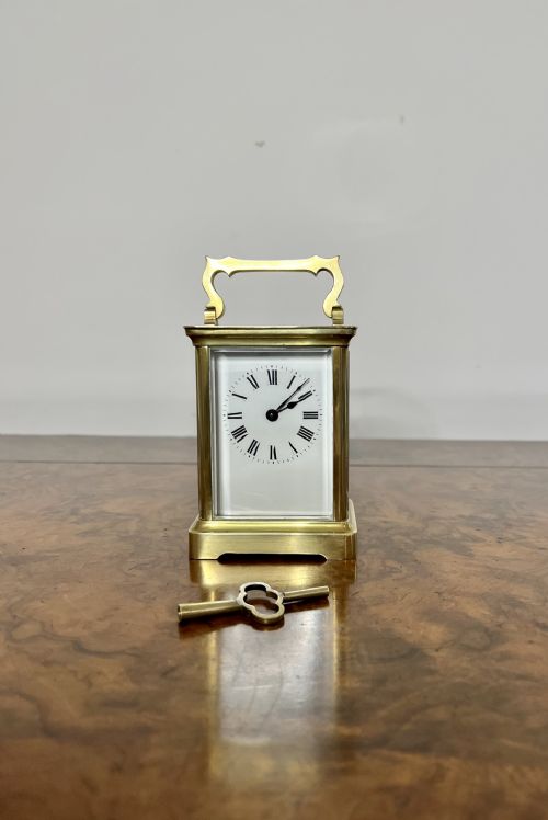 Stunning Quality Antique Victorian Brass Carriage Clock