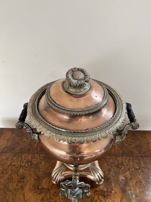 FANTASTIC QUALITY ANTIQUE VICTORIAN LARGE COPPER SAMOVAR - ADDITIONAL PHOTO 3