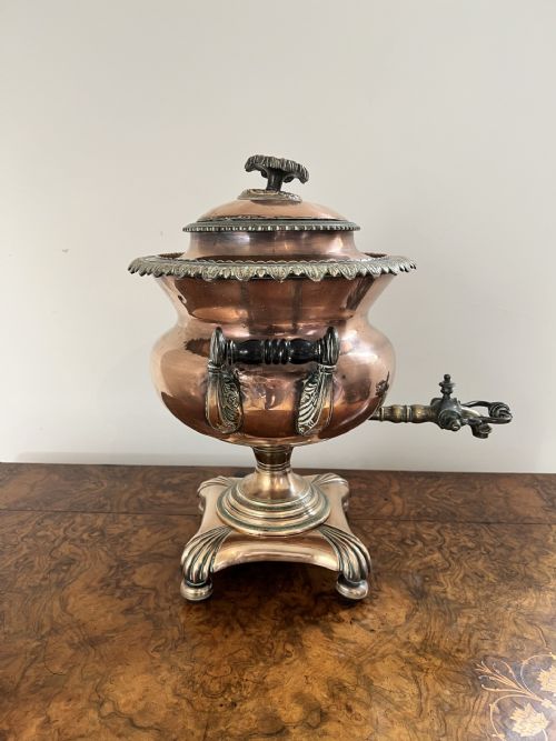 FANTASTIC QUALITY ANTIQUE VICTORIAN LARGE COPPER SAMOVAR - ADDITIONAL PHOTO 5