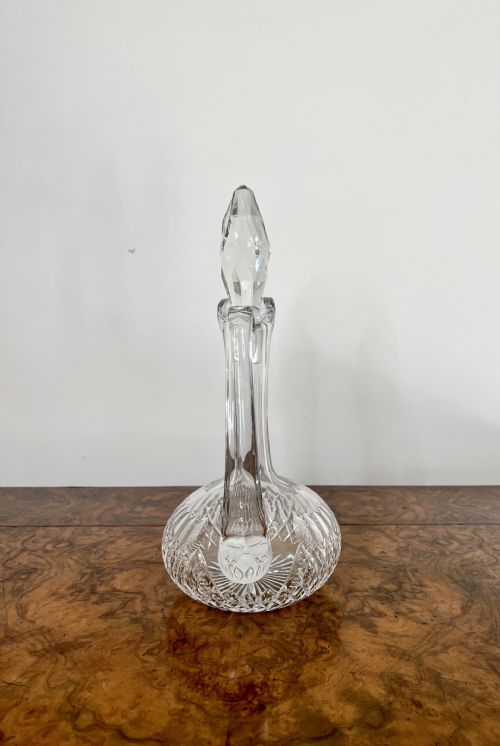 QUALITY ANTIQUE EDWARDIAN CUT GLASS EWER - ADDITIONAL PHOTO 1