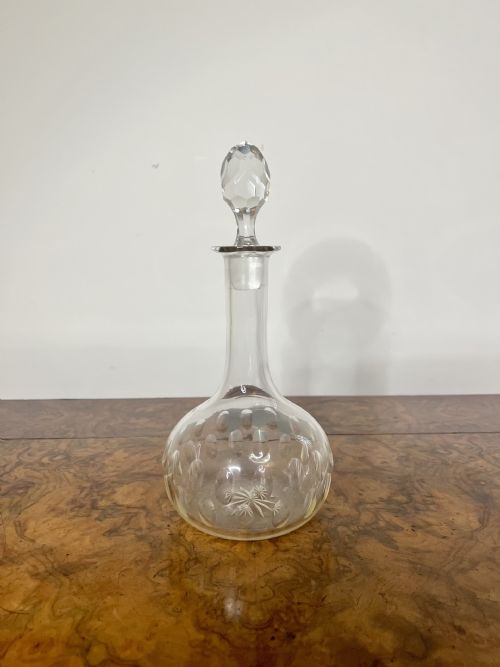 Lovely Antique Edwardian Glass Decanter