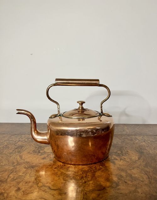 Quality Antique George III Small Copper Kettle