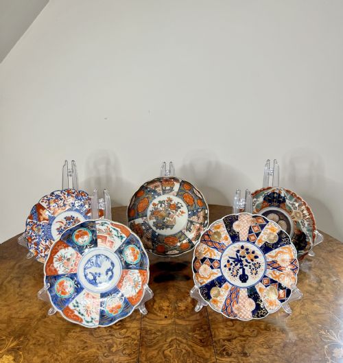 Quality Collection of Five Antique Japanese Imari Plates