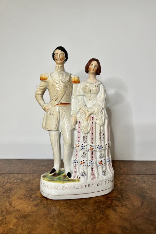 Large Quality Antique Victorian Staffordshire Figure